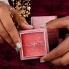 Huitan Chic Cross Rings with Cubic Zirconia  Color Trendy Women Accessories Simple Stylish Wedding Rings Statement Jewelry