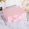 1pc Folding Integrated Fashion Birthday Gift Box Empty Box Clamshell Clothes Packing Box