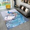 3D-Teppich mit exquisitem Pfauentier-Motiv, Teppich für Zuhause, Wohnzimmer, Schlafzimmer, Sofa, Fußmatte, Küchendekoration, rutschfeste Fußmatten