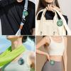 Portable Clip-On Fan, Wearable Personal Fan, Mini Silent Bladeless Fan, 5 Adjustable Speed Small Belt Fan, Rechargeable 360 Swivel Cooling for Office