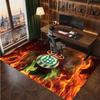 Real Betis Football Print Crystal Velvet Rug, Comfortable Water Absorbent Non Slip Indoor Floor Carpet
