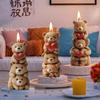 Lumânare Aromaterapie Ursuleți Drăguți Stivuiți 3D Matriță Silicon Ursuleț Iubire Familie DIY Matriță Coacere Tort Ciocolată Folosită ca Gips Rășină Cadou