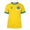 Men T Shirt Brazil Jersey 3D Graphics Brazilian Flag Printed Women Short Sleeve Shirts Casual Male Tops Men Clothing