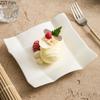 Simple White Ceramic Steak Plate Restaurant Afternoon Tea Cake Dessert Plate Household Kitchen Food Cooking Dishes Tableware