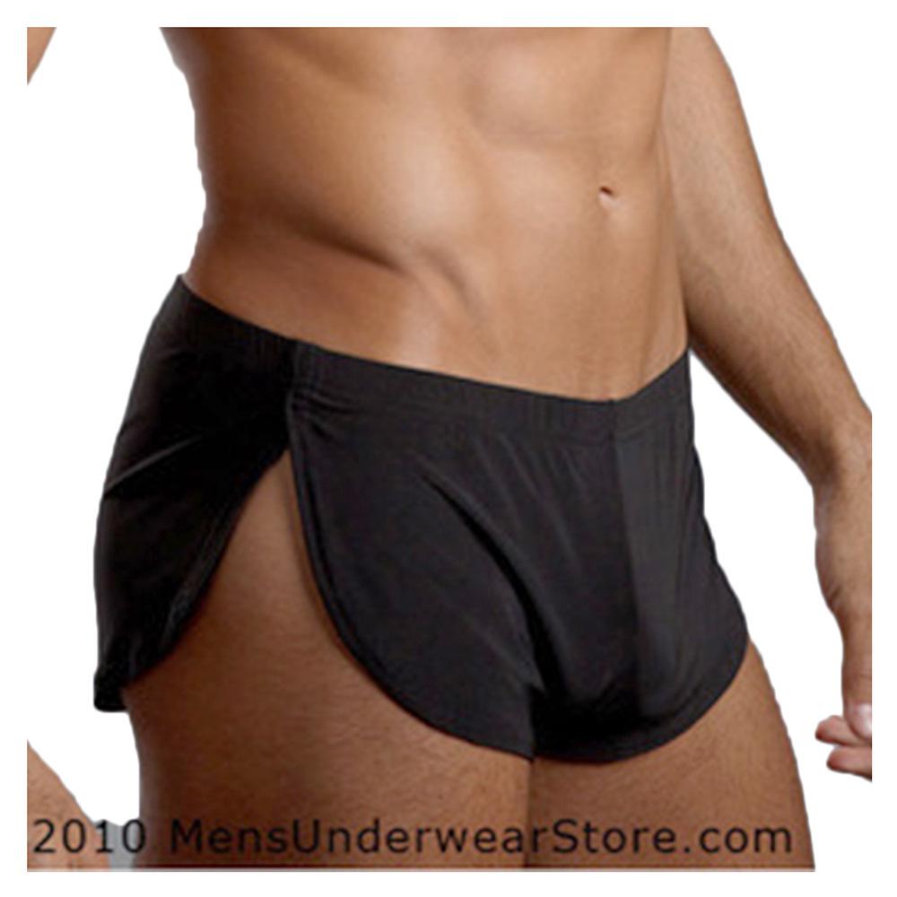 Men's Breathable Side Slit Sleep Shorts