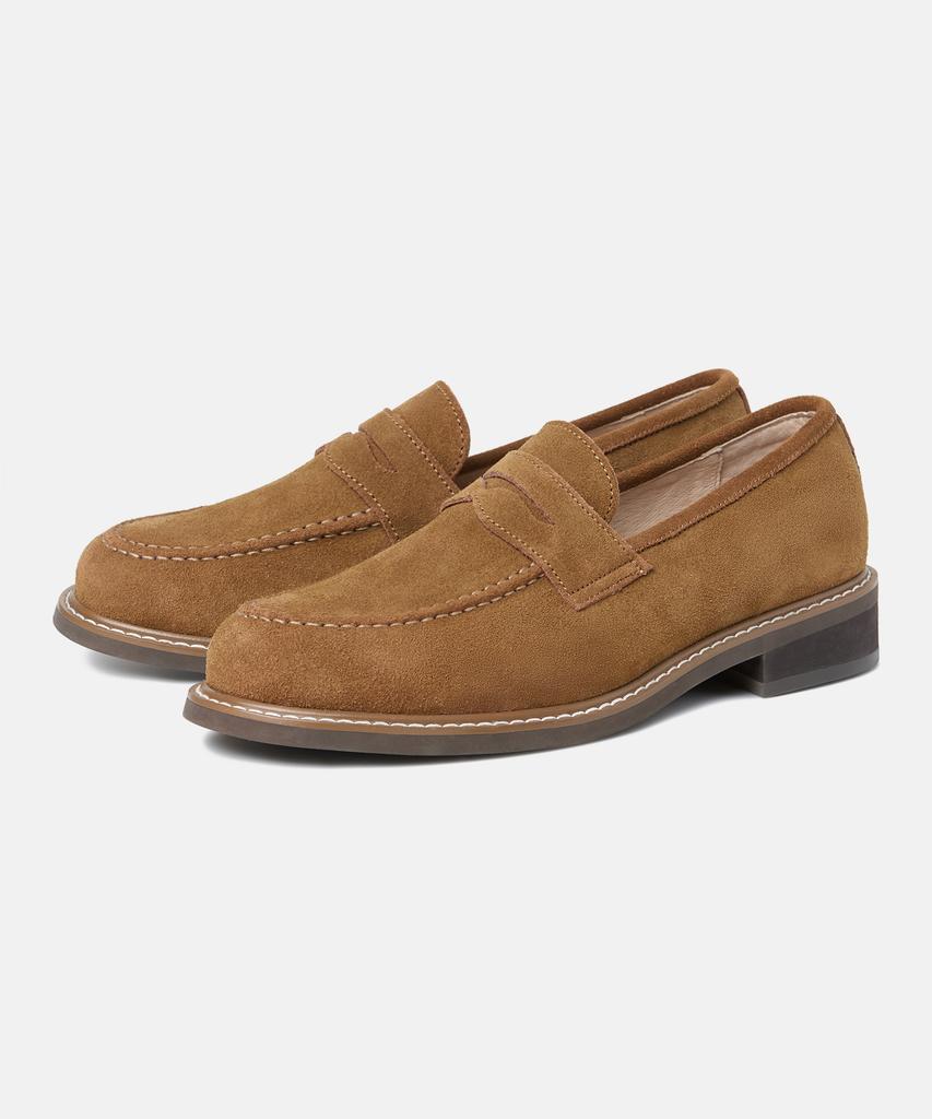 Customade 4Cm Suede Western Penny Loafers Brandon (Cr0091Snf)