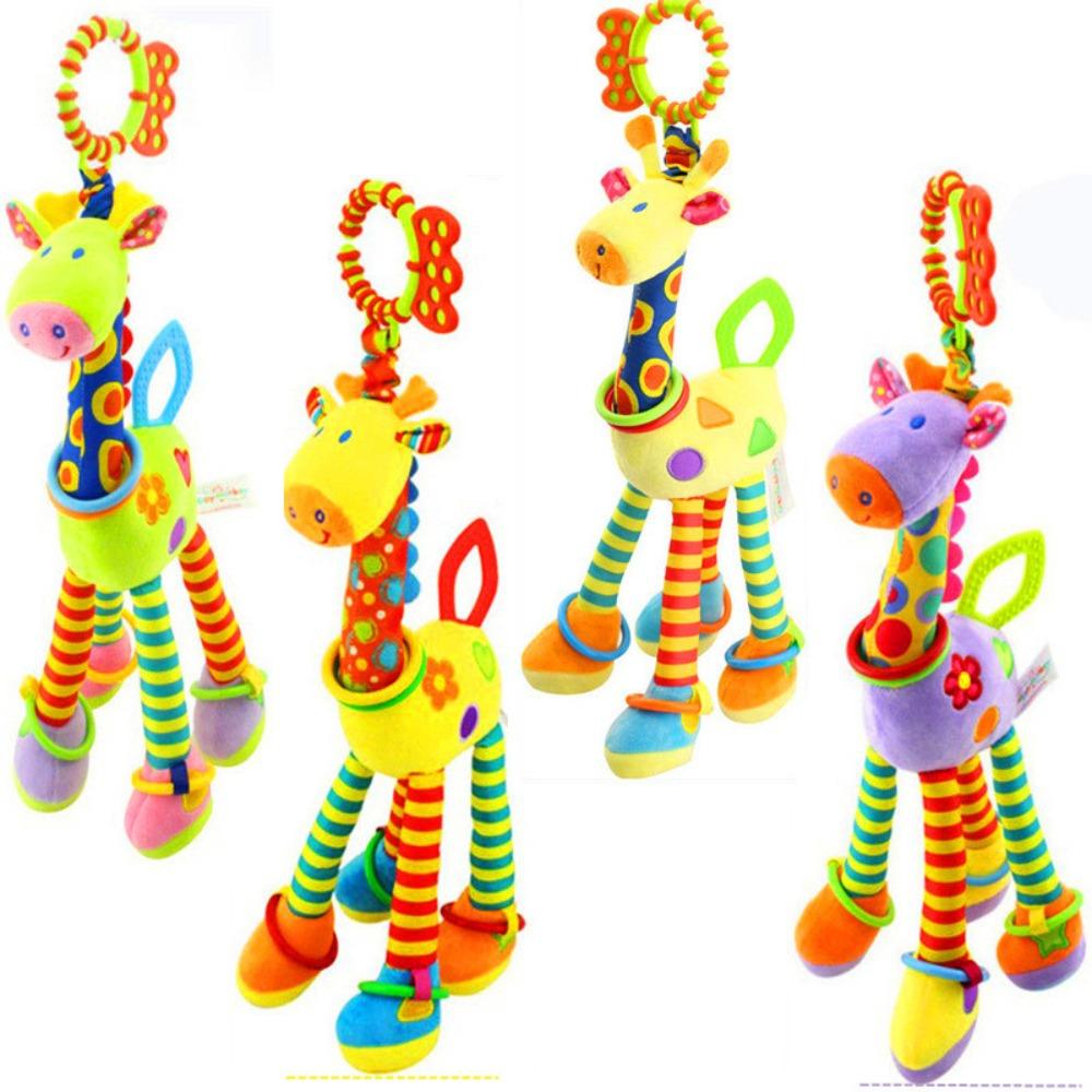 Giraffe Lathe Hanging Newborn Baby Carriage Pendant Baby Doll Soothing Toy