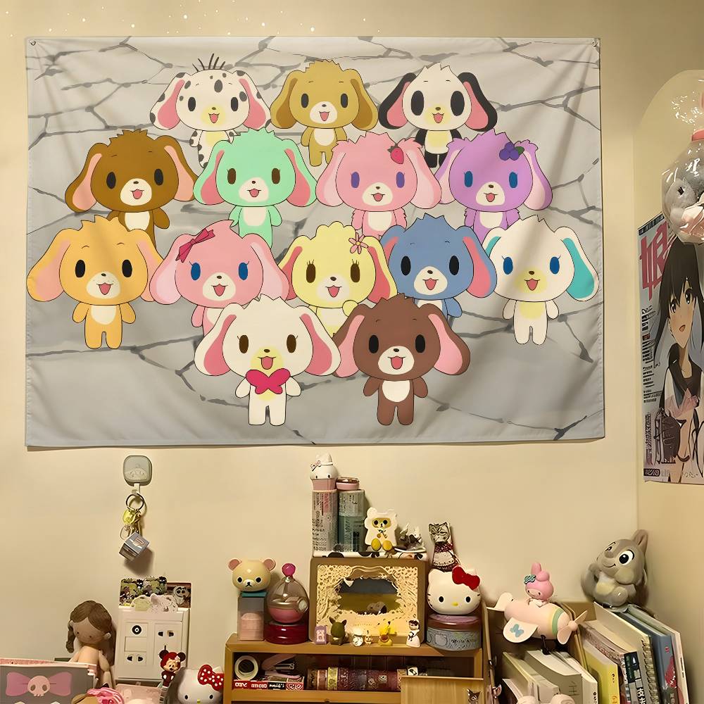 1pc SSugarbunnies Anime Colorful Hippie Psychedelic Bar Living Room Study Bedroom Dorm Decor Aesthetic