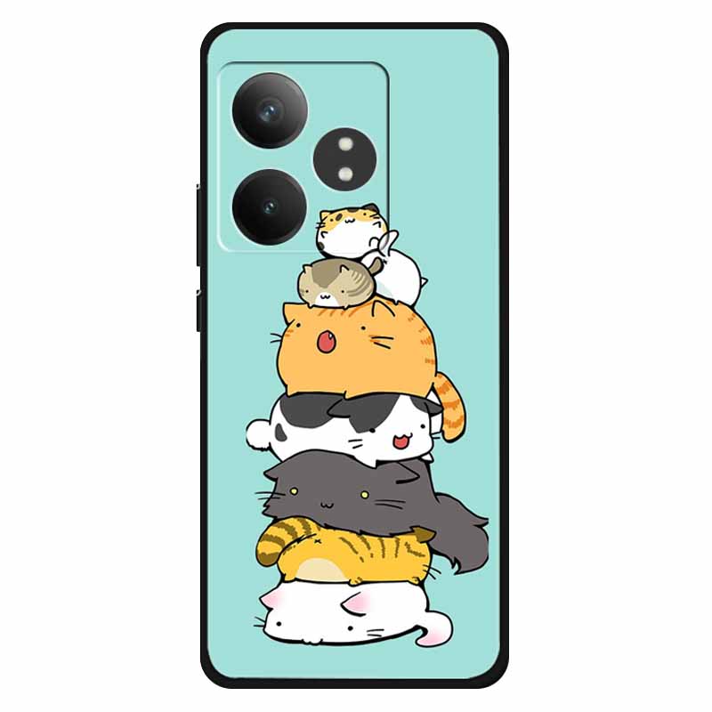 Funda For Realme GT 6T / GT 6 Cases Silicone Planet Painted TPU Soft Phone Back Cover For RMX3853 Protective Coque RMX3851  GT 6