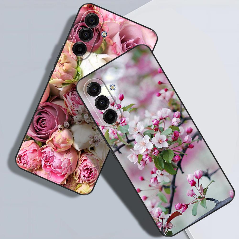 For Samsung Galaxy A17 5G Case Colorful Flower Cover Soft Silicone Phone Cases For Samsung A17 Case A 17 SamsungA17 Back Cover