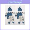 3pcs Premium Quality Newborn Baby Boys Girls Romper Jumpsuit T-shirt Pants Set For Stylish Comfort