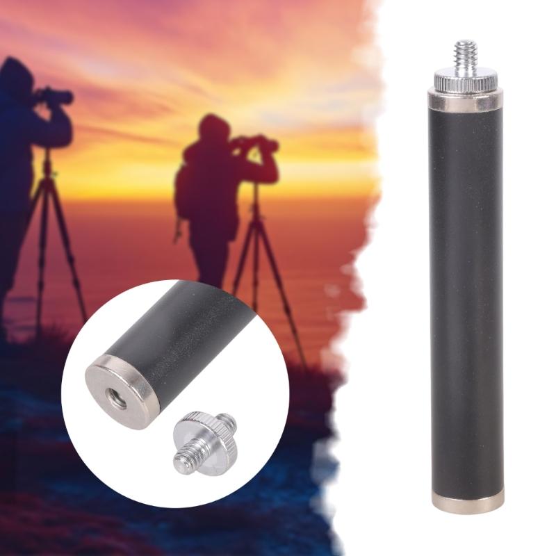 10/15/20/30cm Tripod Extension Rod 1/4inch Screw Adjustable Telescopic Monopod Accessories for Tripod Camera Camcorder