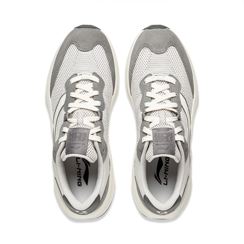 Li Ning Zhongning M500 Amortissantes Antidérapantes Résistantes à l'Abrasion Soutien Basse Cheville Chaussures Décontractées Homme Gris AGCV069-1