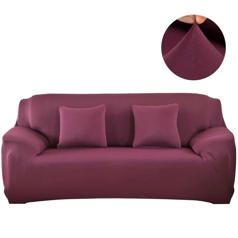 Solide Dehnbare Sofabezug Enge Passform All-Inclusive Sofabezug Für Wohnzimmer Funda Sofa Couchbezug Sesselbezug Elastisch Einfarbig