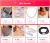 2021 Fine Arrival 9-10mm AAAA High Quality Natural Freshwater Pearl Necklace for Women 4 Colors, 925 Sterling Silver Box Chain