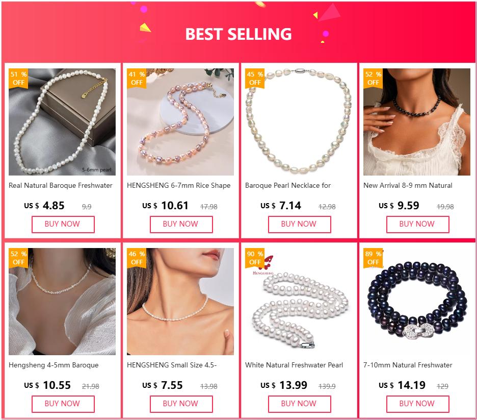 2021 Fine Arrival 9-10mm AAAA High Quality Natural Freshwater Pearl Necklace for Women 4 Colors, 925 Sterling Silver Box Chain