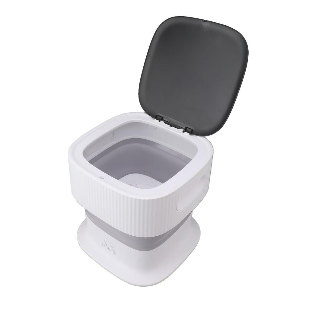 Portable Mini Washing Machine 1KG Foldable Laundry Washer with Drain Basket for Travel Apartment RV