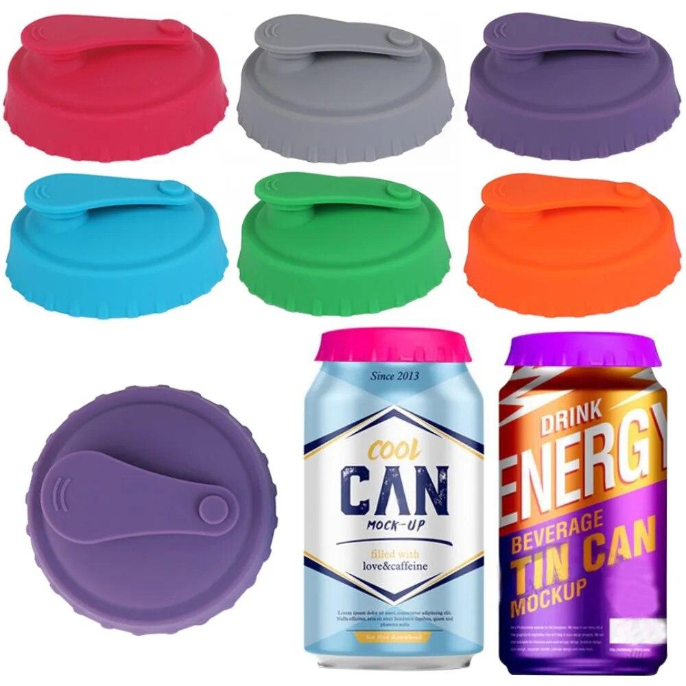 Coperchio per lattina di soda in silicone Tappo per lattina riutilizzabile per bibite gassate Bevande di succo di coca cola Adatto a lattine standard Lattina di coca cola protettiva