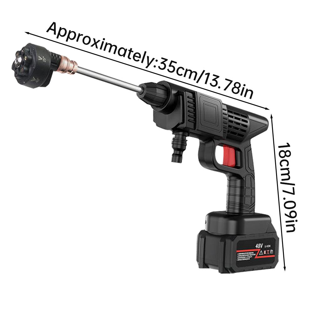 200Bar Brushless High Pressure Car Washer 200W EU/US 6-in-1 Multi-function Car Wash Spray Water Gun Washing Pump 15000mAh