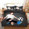 Football Duvet Cover Set Soccer Goal Soft Bedding Set Sports Competitive Theme 2/3Pcs Full Queen King Size Quilt Cover