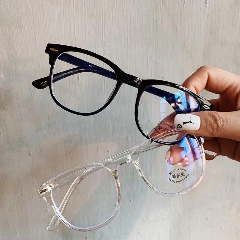 Transparent Computer Glasses Frame Women Men Anti Blue Light Round Eyewear Blocking Glasses Optical Spectacle Eyeglass