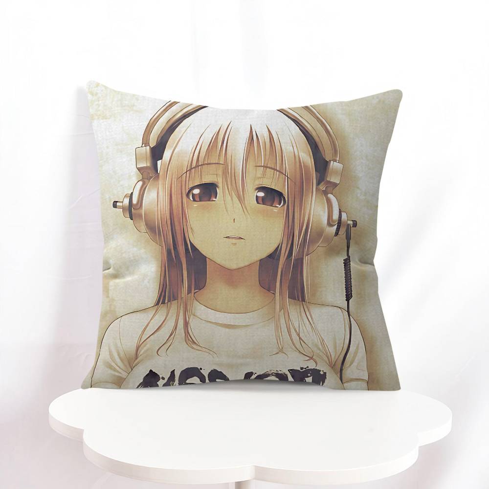 S-Super S-Sonico Kissen Geschenk Heim Büro Dekoration Kissen Schlafzimmer Sofa Auto Kissenbezug Kissenbezug