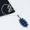 Zwitserse Blauwe Topaas Edelsteen Handgemaakt 925 Sterling Zilver Elektroform Bloem Ketting, Zwitserse Blauwe Topaas Zilver Voor Vrouw Unisex Hanger Cadeau