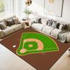 Basketball Court Print Area Rug Sports Floor Mat Soft Non-Slip Basketball Game Carpet for Living Room Bedroom Playroom