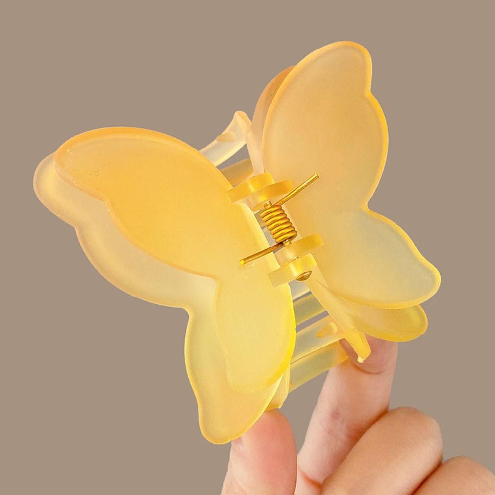 Gradient Butterfly Hair Claw Clip Colorful Barrette New Hairpin Women