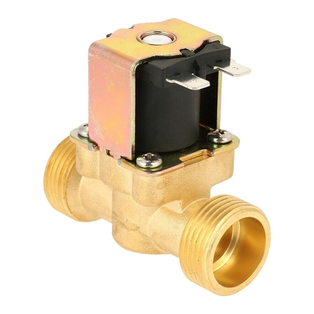 Brass Water Normally Closed Inlet Valve 6-Points DC12V 220V Solar Water Heaters Flow Switch Solenoid Valve