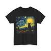 Cat Starry Night Van Gogh Cat For Cat Lover Cat Mom Cat Dad T-Shirt Unisex T-Shirt