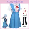 Gk-o Anime Ayanami Rei Asuka Langley Sohryu Schuluniform Cosplay Kostüm Polyester Material Authentisches Aussehen der Figur