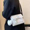 Damen-Umhängetasche, neue Umhängetasche, Kätzchen, niedliche kleine quadratische Tasche, Schulter-Crossbody-Tasche, beliebte Hit-Farben-Tasche, koreanische Version für Reisen, Einkaufen