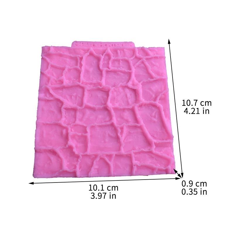 Rock Bark Texture Silicone Mold For Kitchen Baking Cake Decoration Wall Skin Modeling Sugar Craft Gypsum Decor
