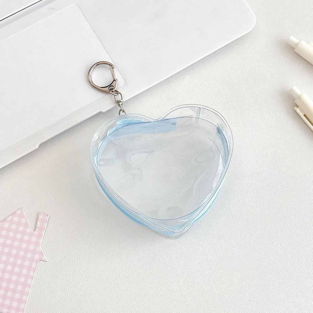 PVC Material Doll Protector Case Love Heart Doll Display Bag Doll Storage Bags Decorative Pouch