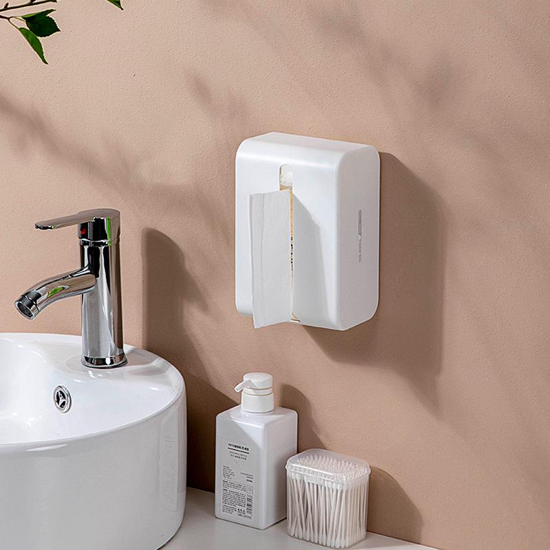 1pcs Wall Mounted Tissue Box Paper Towel Holder for Kitchen Office Napkin Container Baby Wipes Paper Storage Box Tissue Holder
