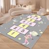 Jeu de marelles Arc-en-ciel Nombre Enfant Tapis de jeu Chambre d'enfant Salon Canapé Chambre à coucher Bureau Cuisine Tapis Antidérapant Enfant Dessin animé Décoration de maison Tapis