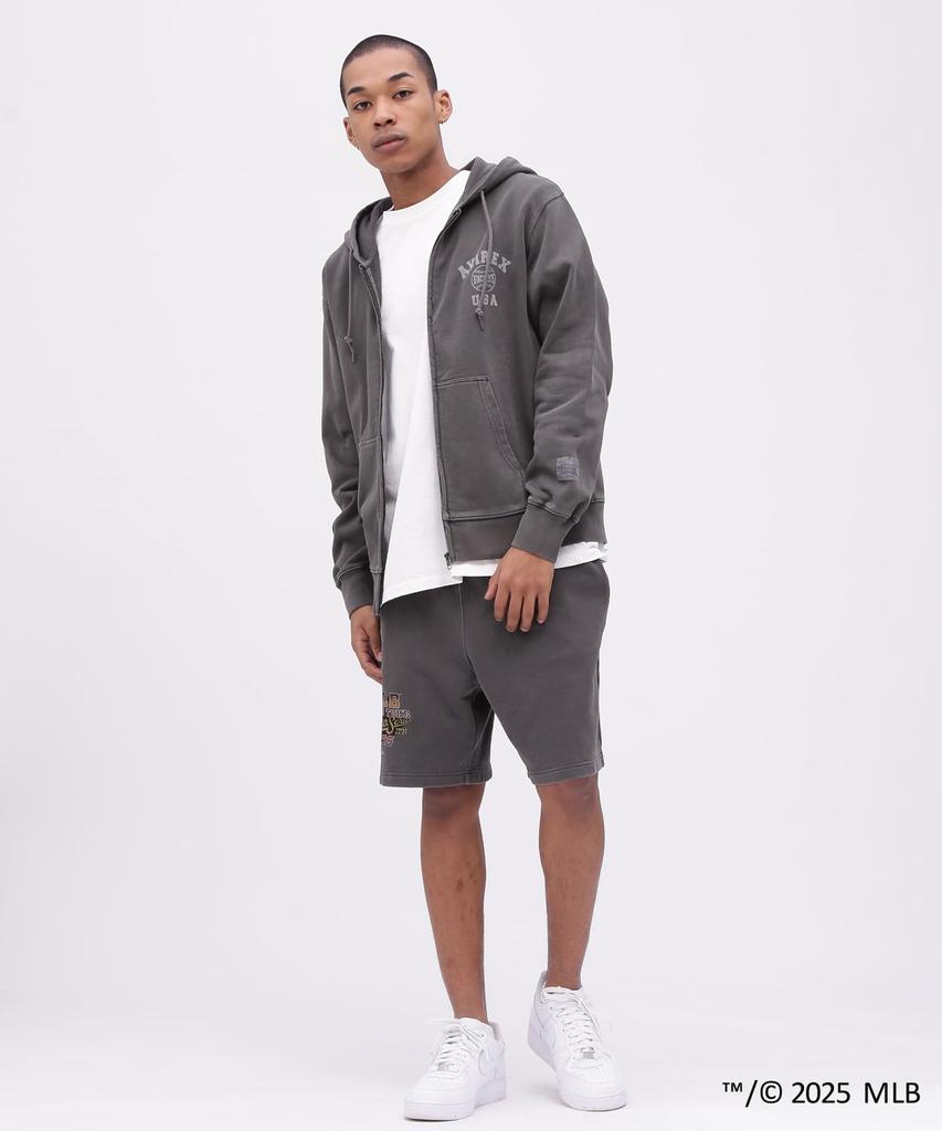 AVIREX MLB TOKYO SERIES SWEAT SHORTS men's M 410 charcoal 783-5113012