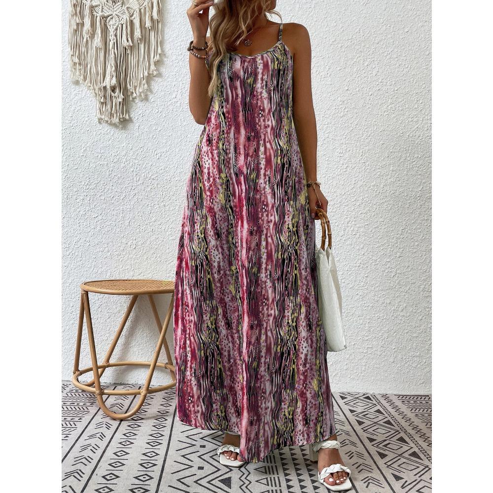 QICED Fashion Summer Spring Sleeveless Casual Dresses