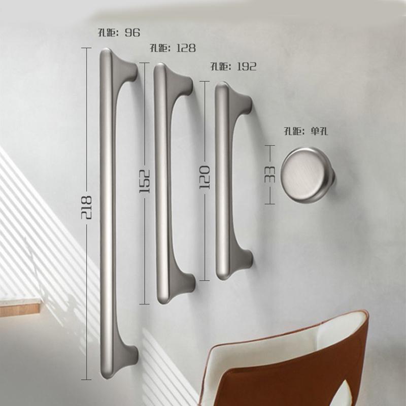 WV Black Silver Kitchen Cabinet Handles And Pulls Dressers Closet Door Knobs Wardrobe Drawer Hardware Furniture Accessories