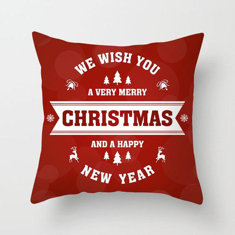 Elegant Xmas Cushion Cover Featuring Colorful Snowflake And Reindeer Designs