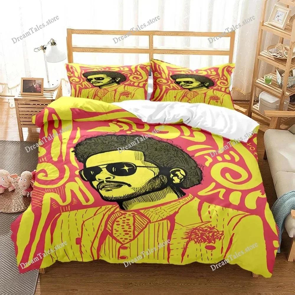 Die Weeknd Pop Singer 3D Fashion Printed Bedding Queen Bedding Set King Size Bedding Set Soft and Comfortable741