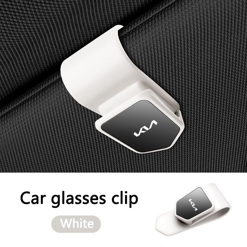 Car Sun Visor Sunglasses Storage Clip Glasses Clip Card Ticket Holder For KIA Rio Soul Seltos Forte K5 K3 Niro Sorento Sportage Zpjm80