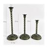 Candlestick Holder with Beaded Column Fluted Holders Stable