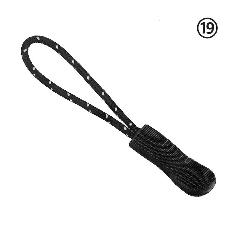 10pcs Zipper Pull Puller End Fit Rope Tag Replacement Clip Broken Buckle Fixer Zip Cord Bag Suitcase Tent Backpack Zipper Head