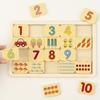 Puzzles de Emparejamiento Cognitivo de Animales y Números para Niños Montessori Entrenamiento de Concentración y Memoria Juguetes Educativos de Madera Para Niños