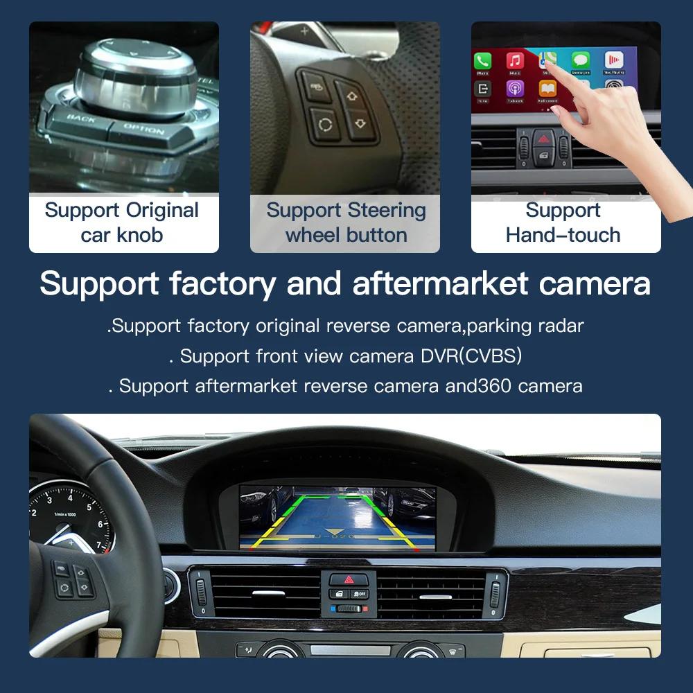 8.8 Inch Wireless CarPlay Android Auto Car Multimedia Screen for BMW 3 5 CIC System, E60/E63/E64/E90/E91/E92/E93 2010-2012