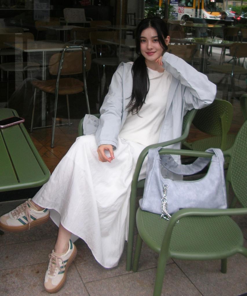 Place Studio Lace Shirred Ribbon Cotton Elastic Long Tiered Skirt _2 Colors
