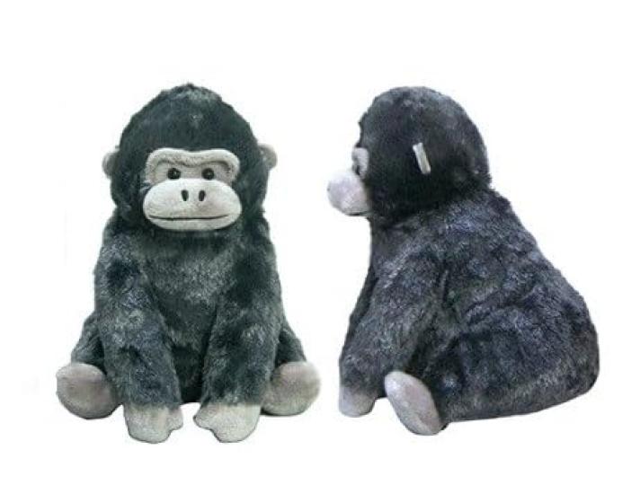 Amuse Kutari Gorilla ST Plush Sitting 703949 (Black) Toy, Height Approx. 15cm,
