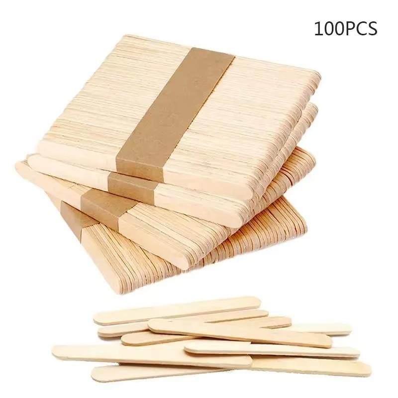 Cream Wooden Sticks for Ice Cream Bars New Summer Mini Silicone Ice Cream Popsicle Mold Kitchen Accessories